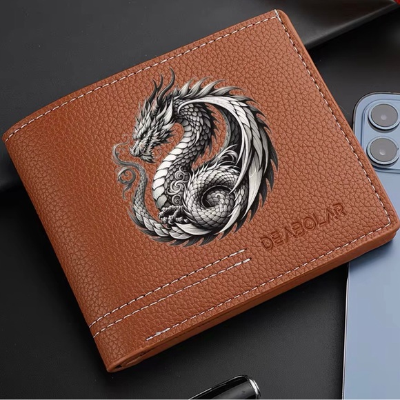 Other - Brown Dragon leather Wallet for Men